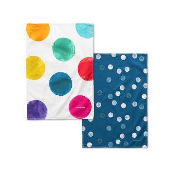 Confetti - Paño de cocina 2 ud 100% algodón multicolor 70x50 cm