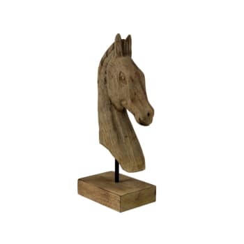 Pegase - Statue cheval Naturel 20x10x31 cm