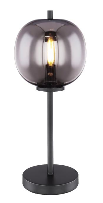 BLACKY - Lampe à poser métal noir, 1x E14