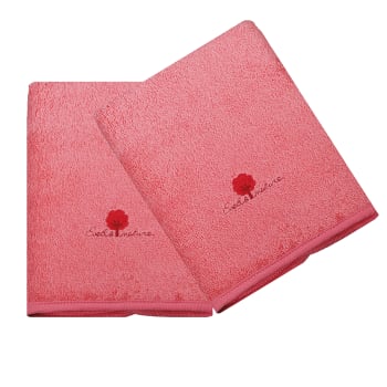 GAMME BIO UNIS - Set di 2 asciugamani in spugna 50x90 cm cotone bio