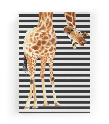 GIRAFFE - Peinture sur toile 60x40 imprimé HD giraffe