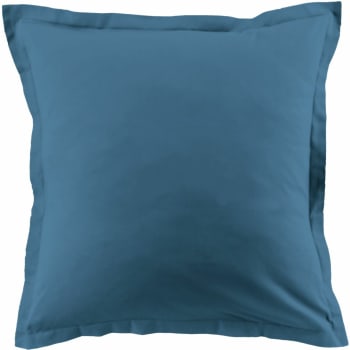 Uni adc - Taie d'oreiller coton bleu 63x63 cm