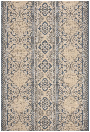 Tappeto Corridoio BODHIS | 130x400 Cm | Stile Fattoria Vintage | Lavabile In Lavatrice | Antiscivolo | Multiuso