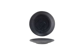 Yoko - Assiette en porcelaine noire 24 cm