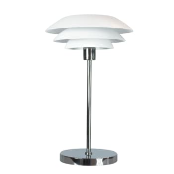 Dl31 - Lampe de Table en métal blanc mat