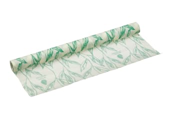 Rotolo di pellicola riutilizzabile in cotone bianco e verde