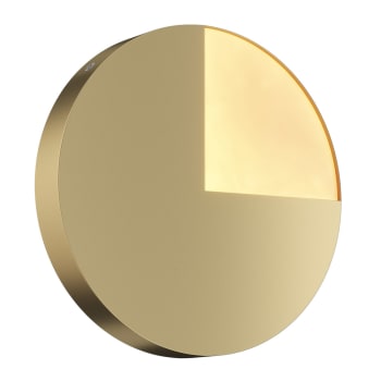 JUPITER - Aplique de pared Led 8W moderno y elegante circular dorado ø 25 cm