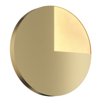 JUPITER - Aplique de pared led 10w moderno y elegante circular dorado ø 38,1 cm