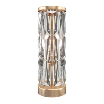 PUNTES - Lámpara de mesa moderno decorativo dorado con detalles brillantes
