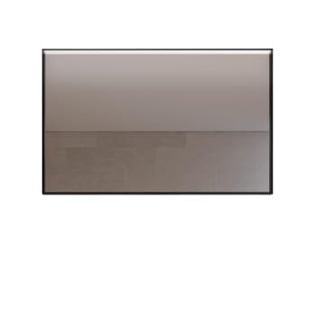 EDGE BLACK - Specchio rettangolare da parete con LED e cornice nera 120x75x5.5 cm