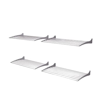 Tavolo Da Parete Pieghevole Shally Dogan 60x40cm - In Legno Per Cucina, Soggiorno, Bagno | Bianco, Nero, Noce, Quercia