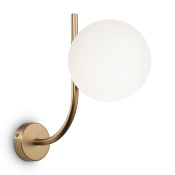 RENDEZ VOUS - Applique moderne doré avec sphères en verre blanc