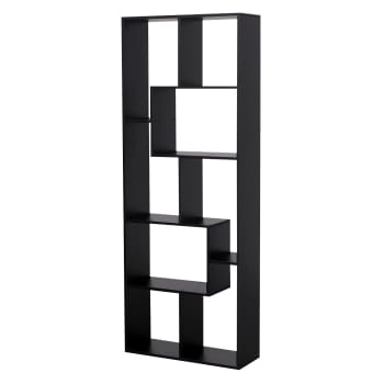 Jane - Libreria multiforme a 8 ripiani nero JANE