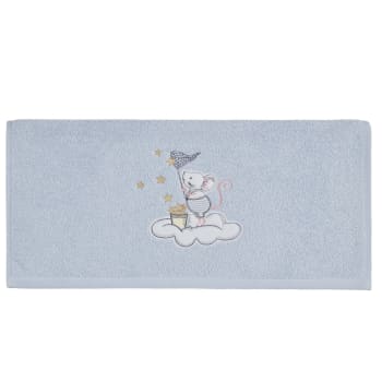 Mousky - Serviette de toilette enfant en coton Ciel 50x90 cm