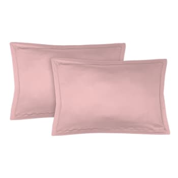 Julia - Federe (x2) raso di cotone 50x70 rosa
