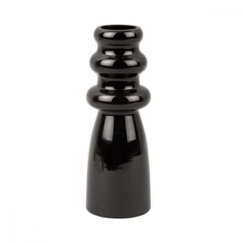 Sparkle - Vase en verre noir H20,5cm