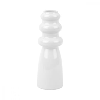 Sparkle - Vase en verre blanc H20,5cm