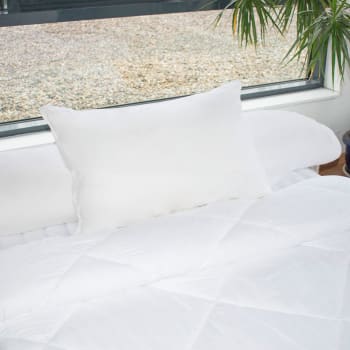 Memofill - Oreiller ergonomique 50x70 blanc en coton