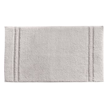 Lignus - Tapis de bain 60x60 gris brume en coton