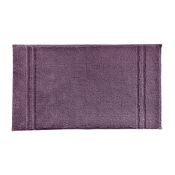 Lignus - Tapis de bain 60x60 violet raisin en coton