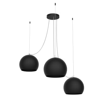 Lampadario per cucina cestino in metallo nero - 38D5