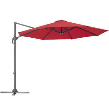 Hespéride Ampelschirm Manoa – 2,5x2,5 M, Weizengelb, Stahl & Polyester