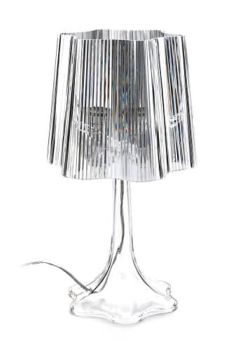 VENTURA - Lampada da tavolo in acrilico trasparente cm. Ø.24 x H.43