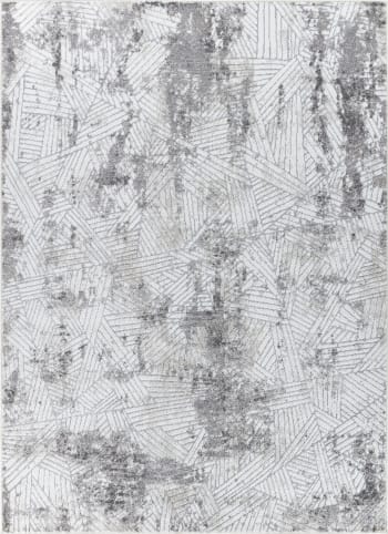 Delice - Moderner Skandinavischer Teppich Weiß/Grau 120x170