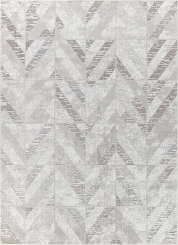 Diana - Tapis Scandinave Moderne Blanc/Gris 120x170