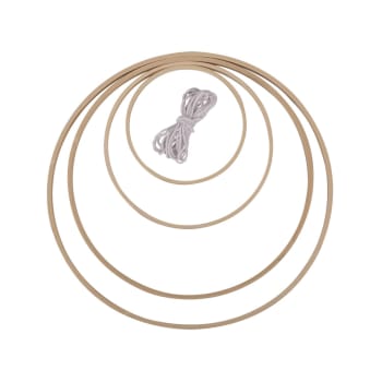 Lot De 2 Cercles Métalliques Pour Couronne DIY - Diamètre ~40.5 Cm, Fil D'acier - Pour Décorations Noël, Mariage, Artisanat - 10