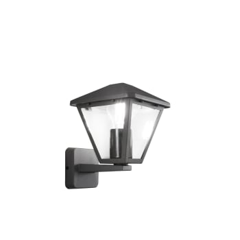 Applique per esterno antracite con diffusore in vetro (1xE27) IP44