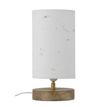 Lampe aus weißem Holz H28