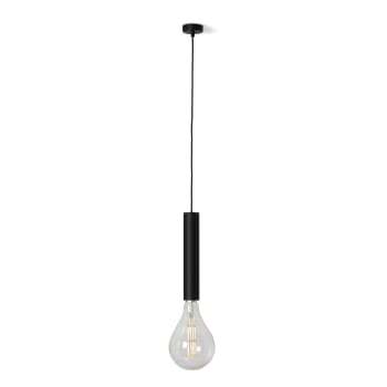 PENDEL TUBOSA - Lampada a sospensione in alluminio nera luce A165