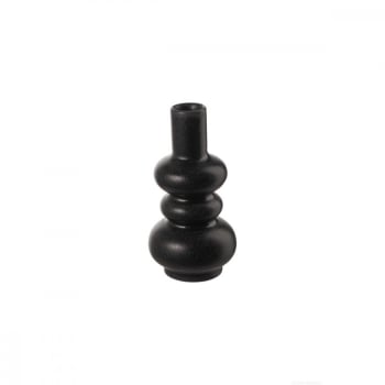 Como - Petit vase céramique anthracite H12,5cm