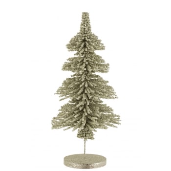 Sapin de noël en plastique vert 25x25x55 cm