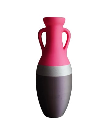 Vaso stampa 3d PLA rosa chiaro viola e rosa h42cm XXL 42