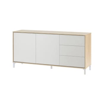CDF Cassettiera Armadio Modo - Rovere Artisan E Antracite, 60x36x88 Cm, Con Ante Push-to-Open - 3