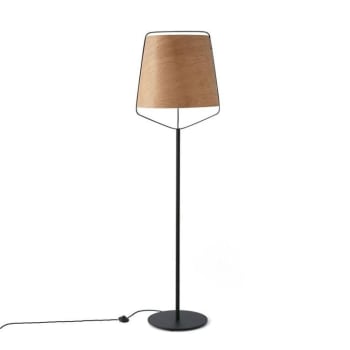 Stood - Lámpara de pie metal y madera 182cm