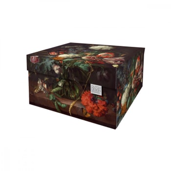 Flowers - Lot de 2 boites de rangement carton multicolore 33x24x17cm