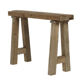 Recibidor de madera maciza de abeto recuperada