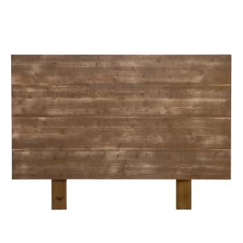 Nala - Tête de lit en bois d'épicéa couleur marron vieilli pour lit 150 cm