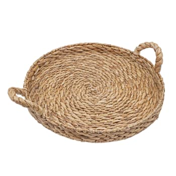 Mangsit - Bandeja redonda de fibra natural 45 cm
