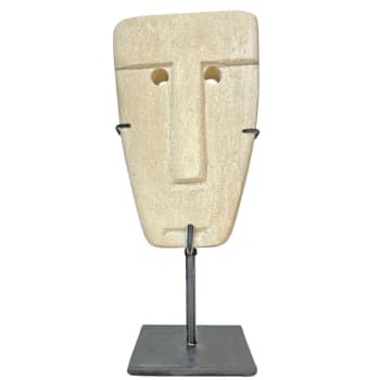 Sumbawa - Figura decorativa de piedra con soporte 21 x 9 cm