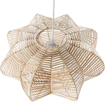 Manyar - Lámpara de techo de ratán en forma de estrella d.50 cm