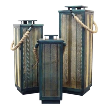 Set 2 lanterne da giardino nuove art.41265 consegna gratuita