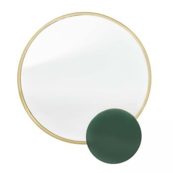 Eklyps - Miroir avec détail en métal émaillé 67 cm
