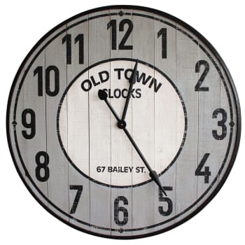 Orologio da parete Diametro 30 CM Vetro Nero movimento al quarzo batteria Nedis