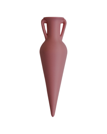 Vaso stampa 3d PLA rosso rubino h15cm MIN 15