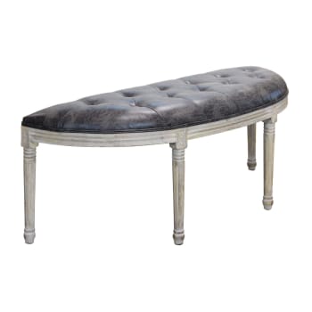 Panca Vintage In Velluto Milani Home - Design Moderno, 125x45x48 Cm, Colore Taupe