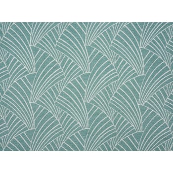 Ardeco - Housse de coussin imprimé art déco polyester vert clair 40x40 cm